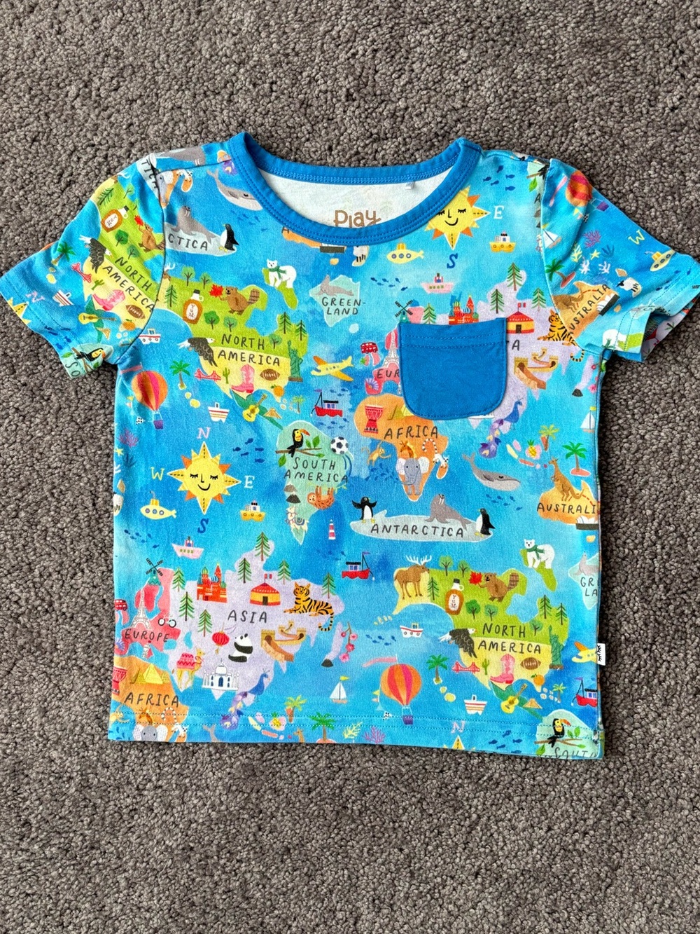 Little Sleepies Around the World Tee 18-24